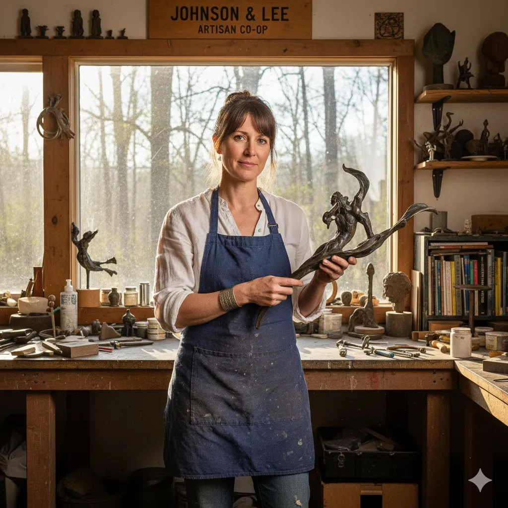 Sarah Johnson, co-founder and master artisan